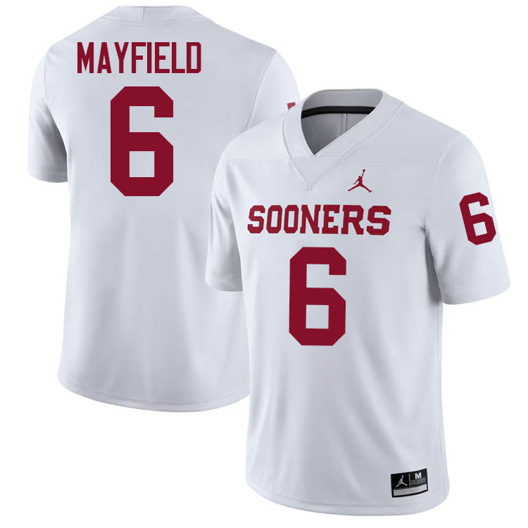 Baker Mayfield Oklahoma Sooners Jersey,Oklahoma Sooners Football Uniforms,Jersey-White